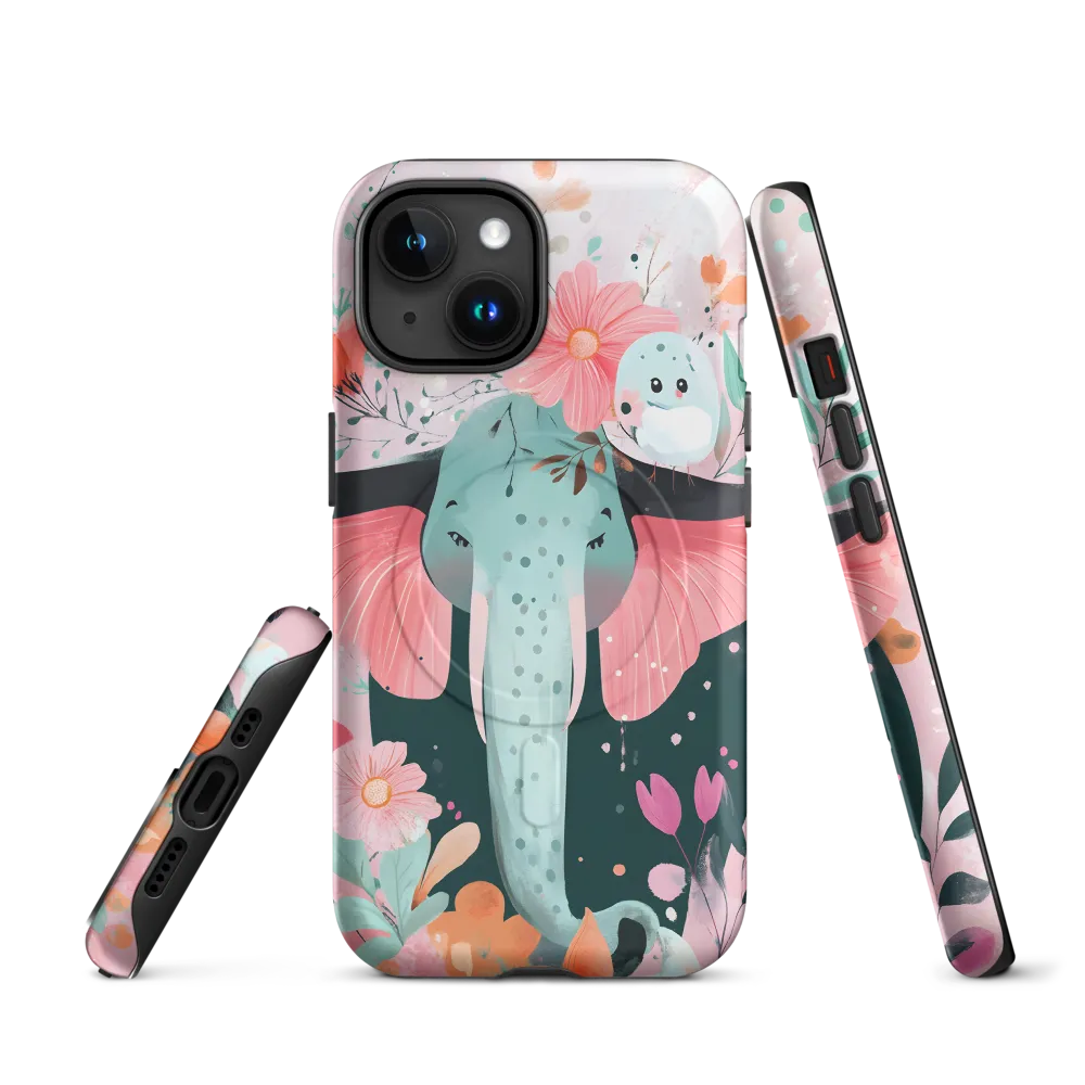 Whimsical Elephant in Bloom