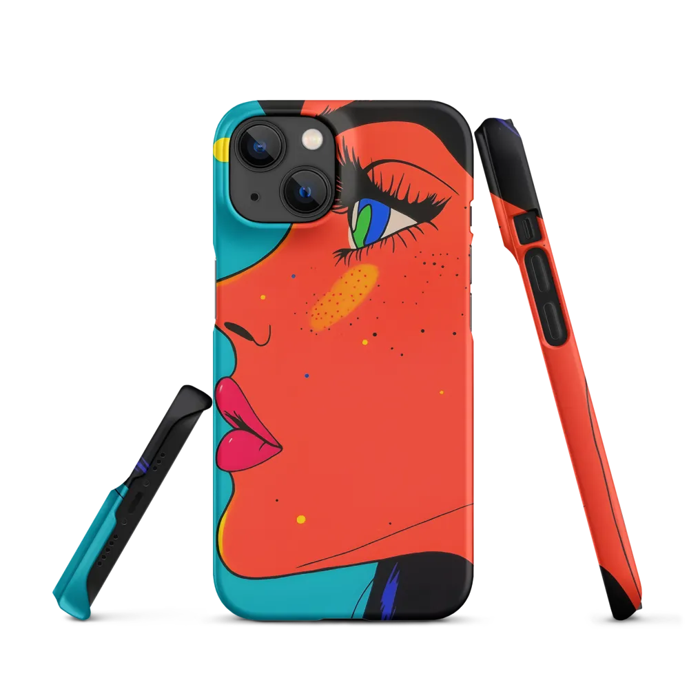 Vibrant Feminine Profile in Pop Art