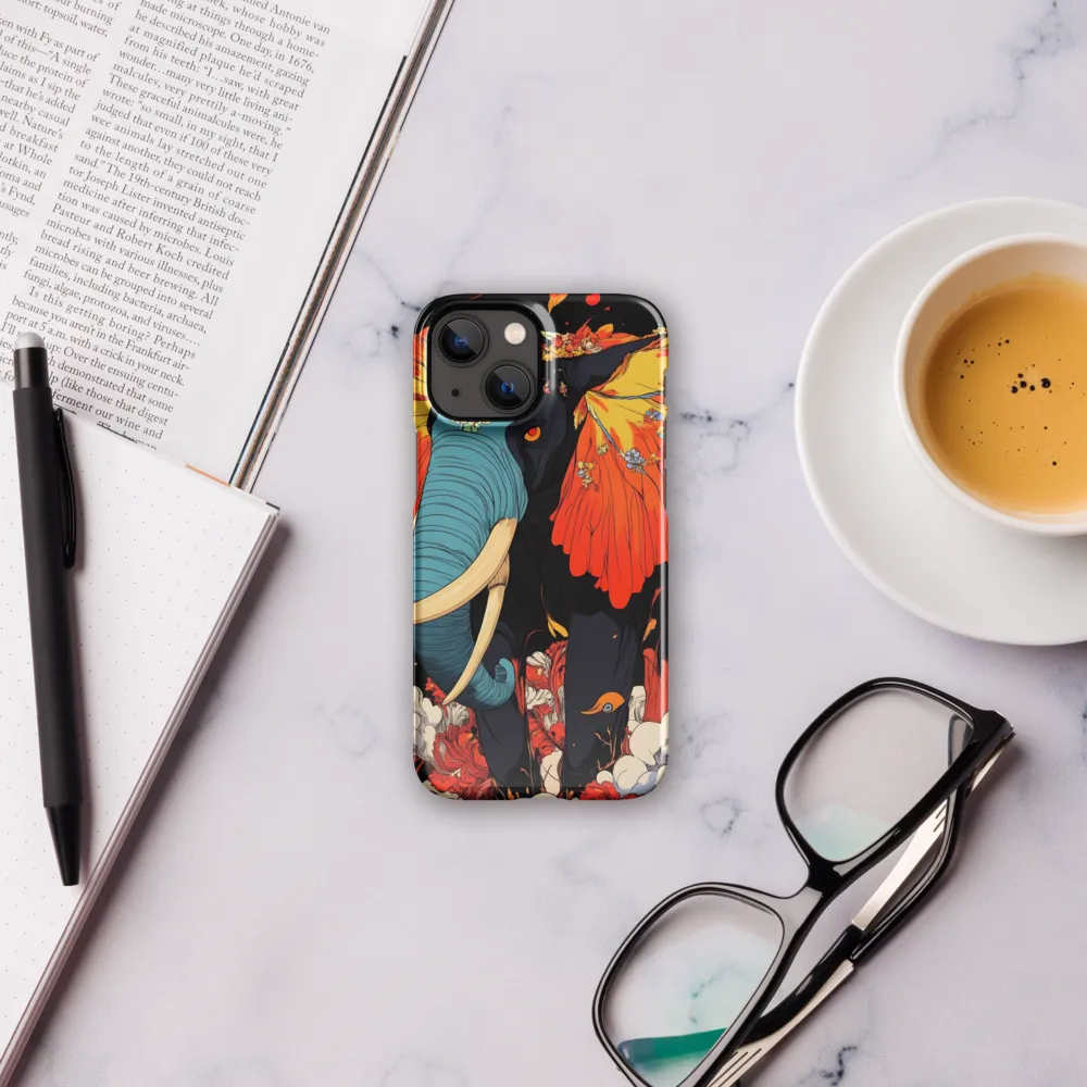 Majesty of the Floral Elephant | Phone Case |  13 Mini | Snap Case | Glossy