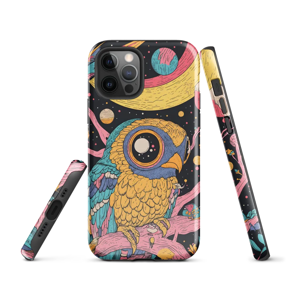 Whimsical Cosmic Owl | Phone Case |  12 Pro | Tough Case | Glossy