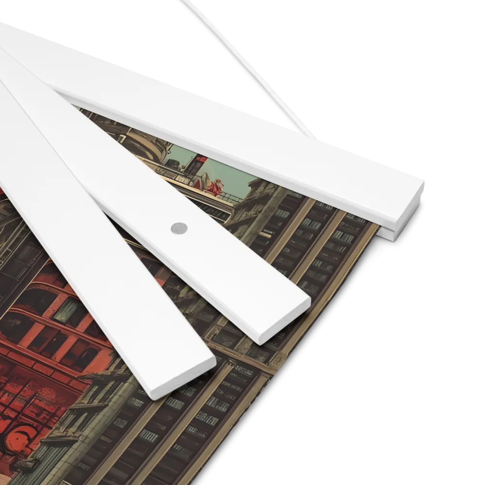 A Glimpse of Tomorrow: Urban Ambition | Poster With White Wood Hanger | 12″×12″