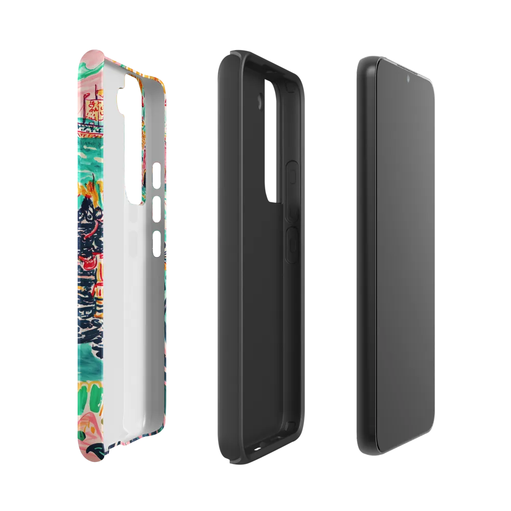 Battle on the Fiery Sea | Phone Case |  S22 | Tough Case | Matte