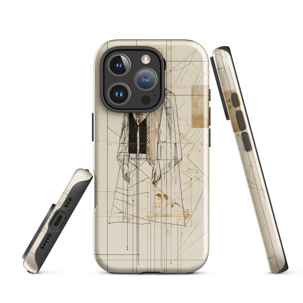 Elegance in Lines | Phone Case |  16 Pro | Tough Case | Glossy