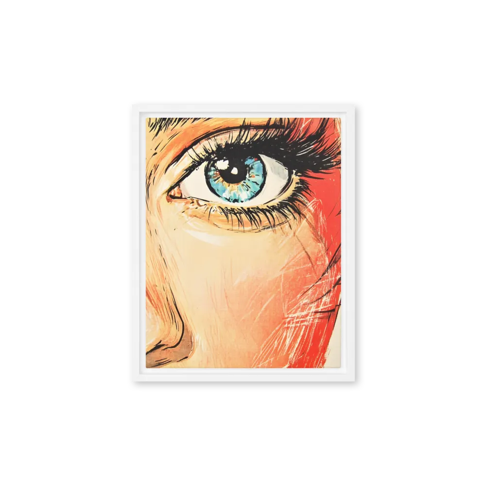 Gaze of Emotion | Canvas with White Frame | 11″×14″