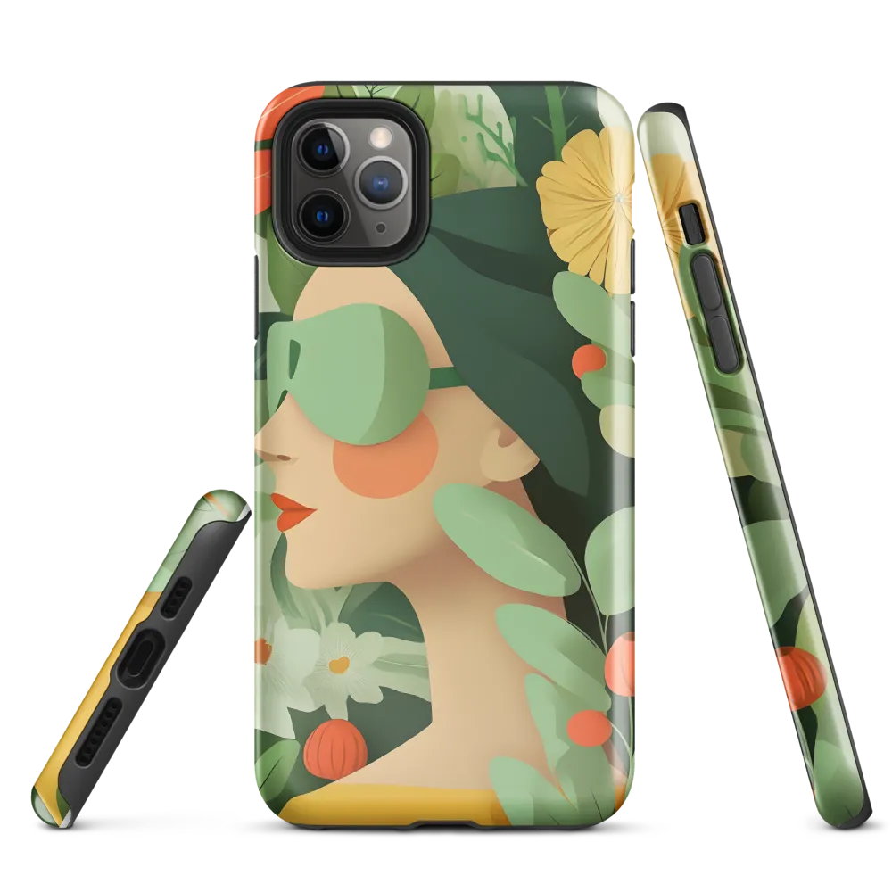 Nature's Serenity: A Modern Portrait | Phone Case |  11 Pro Max | Tough Case | Glossy