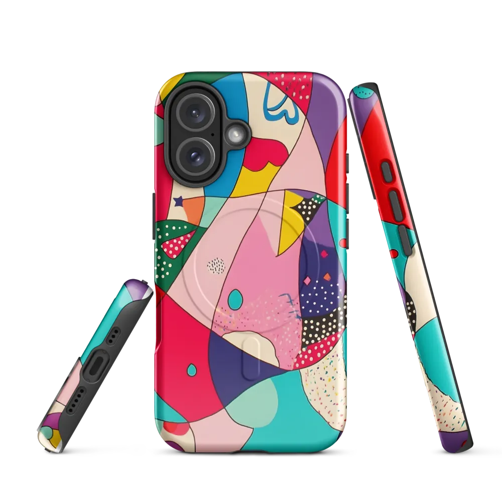 Playful Geometry in Color | Phone Case |  16 | MagSafe® Tough Case | Glossy