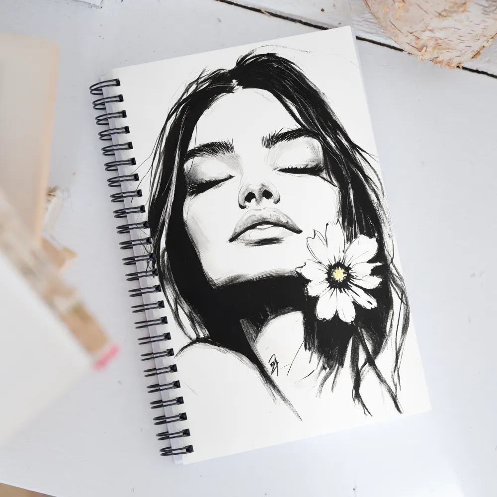 Serenity in Ink | Spiral Notebook