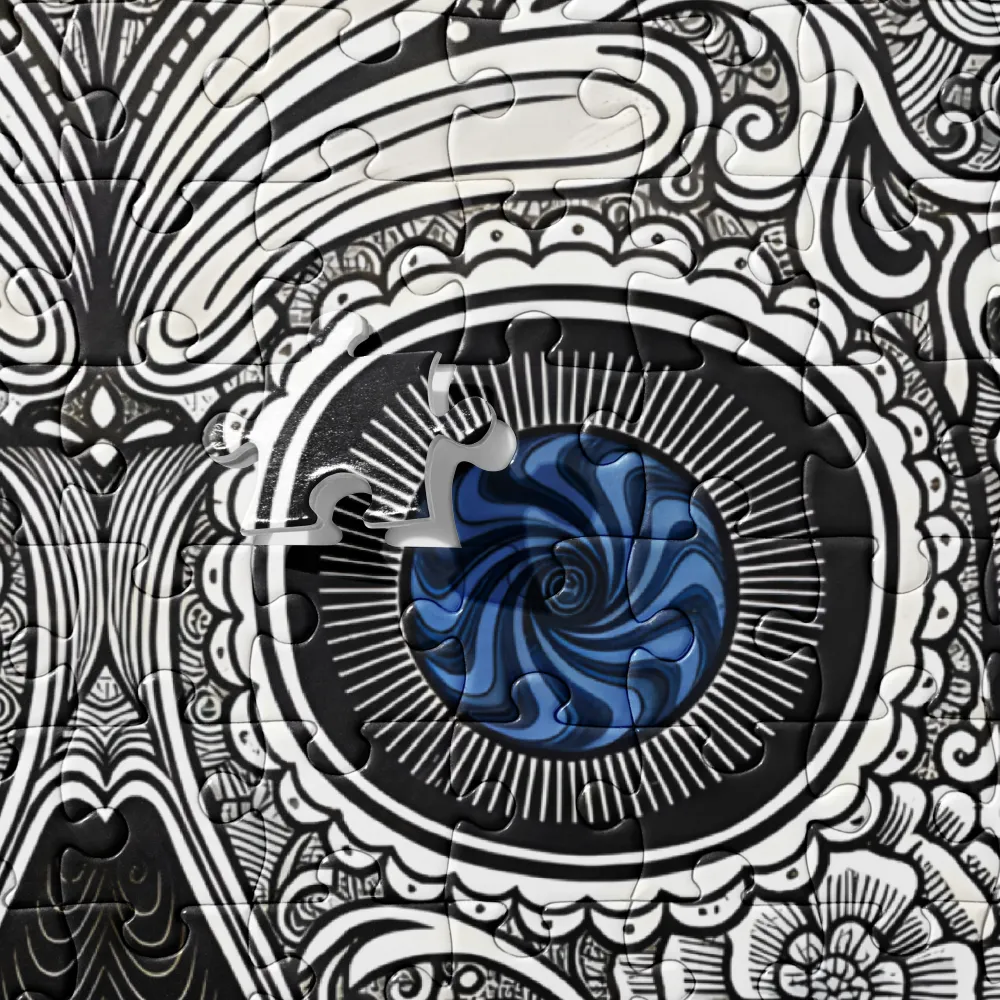 Ornate Sugar Skull 
 Jigsaw Puzzle