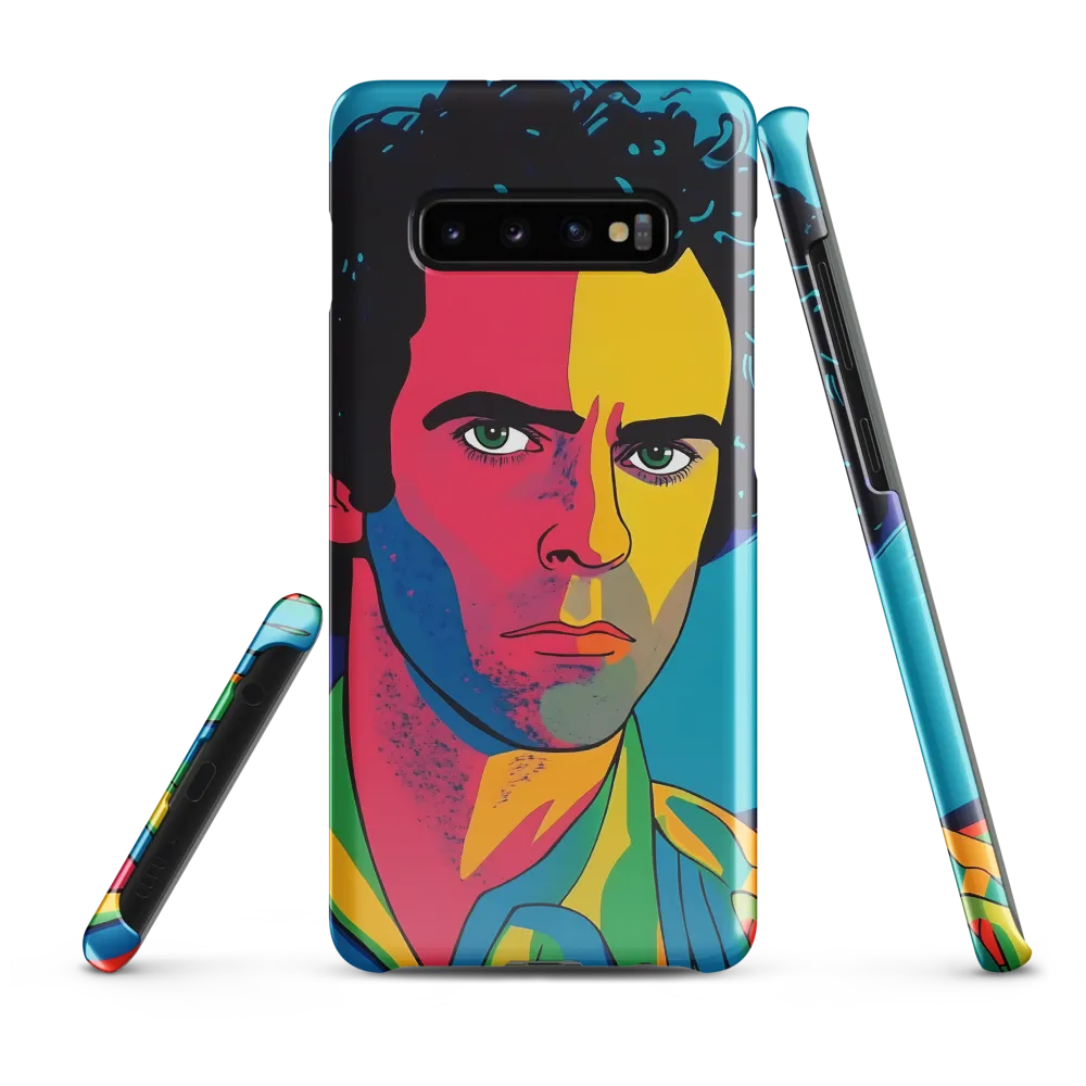 Electric Visage: A Portrait of Vibrance | Phone Case |  S10 Plus | Snap Case | Glossy