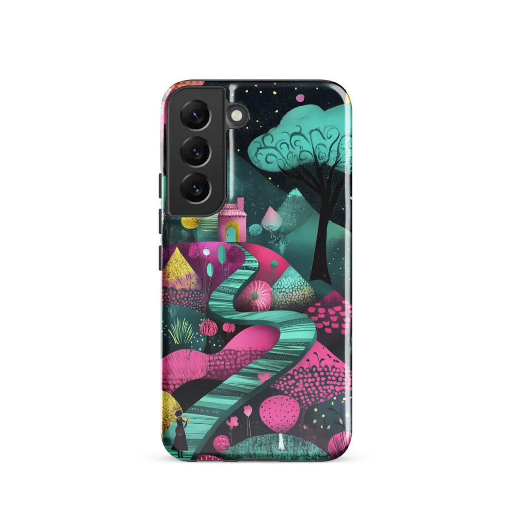 Whimsical Journey through Colorful Lands | Phone Case |  S22 | Tough Case | Glossy