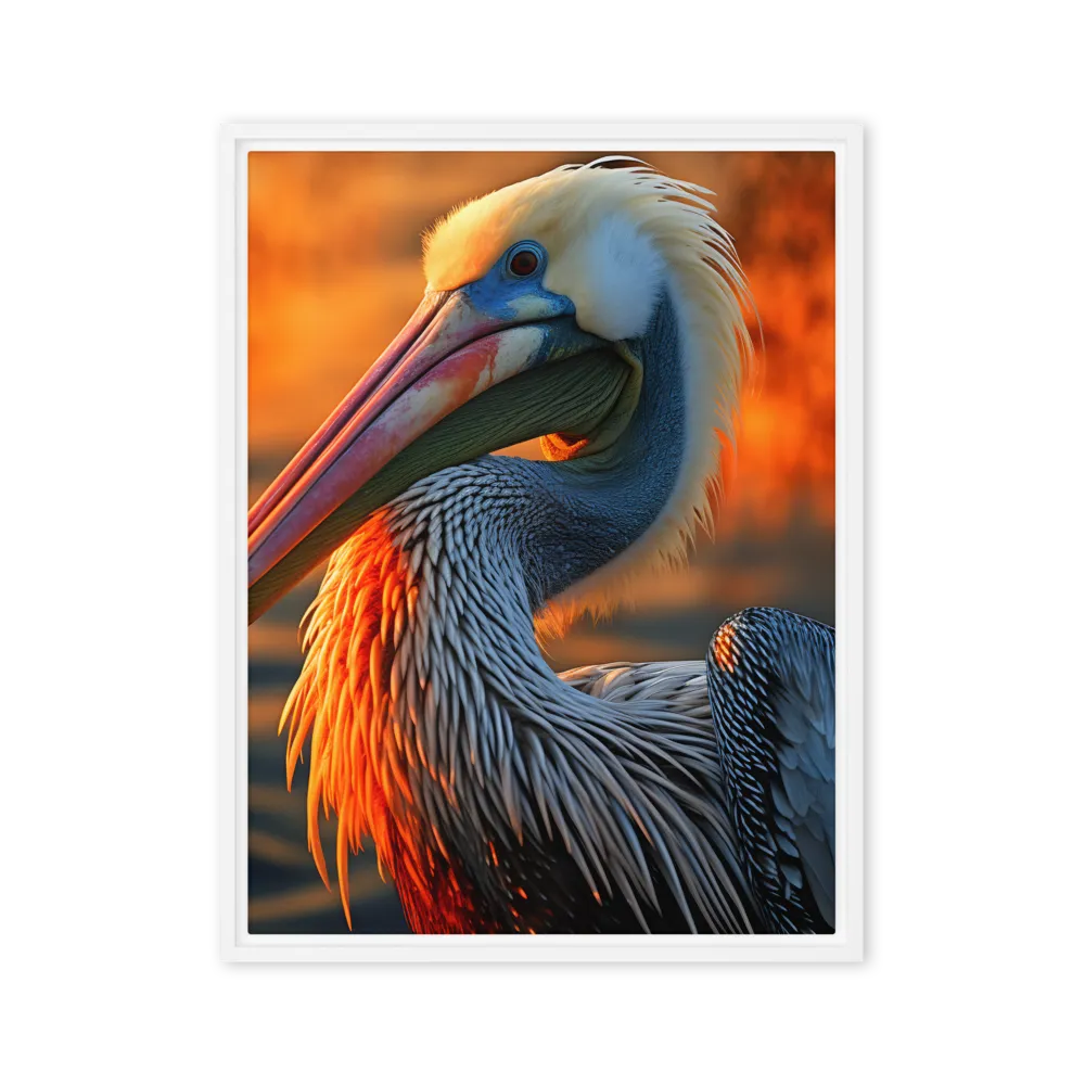 Elegance of the Pelican at Sunset