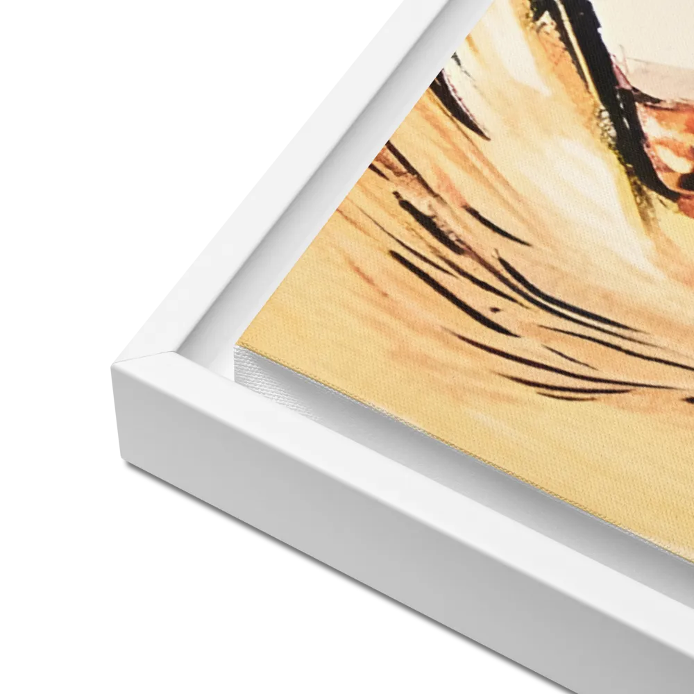 Gaze of Emotion | Canvas with White Frame | 24″×36″