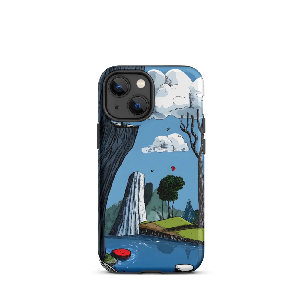 Whimsical Cliffside Reflections