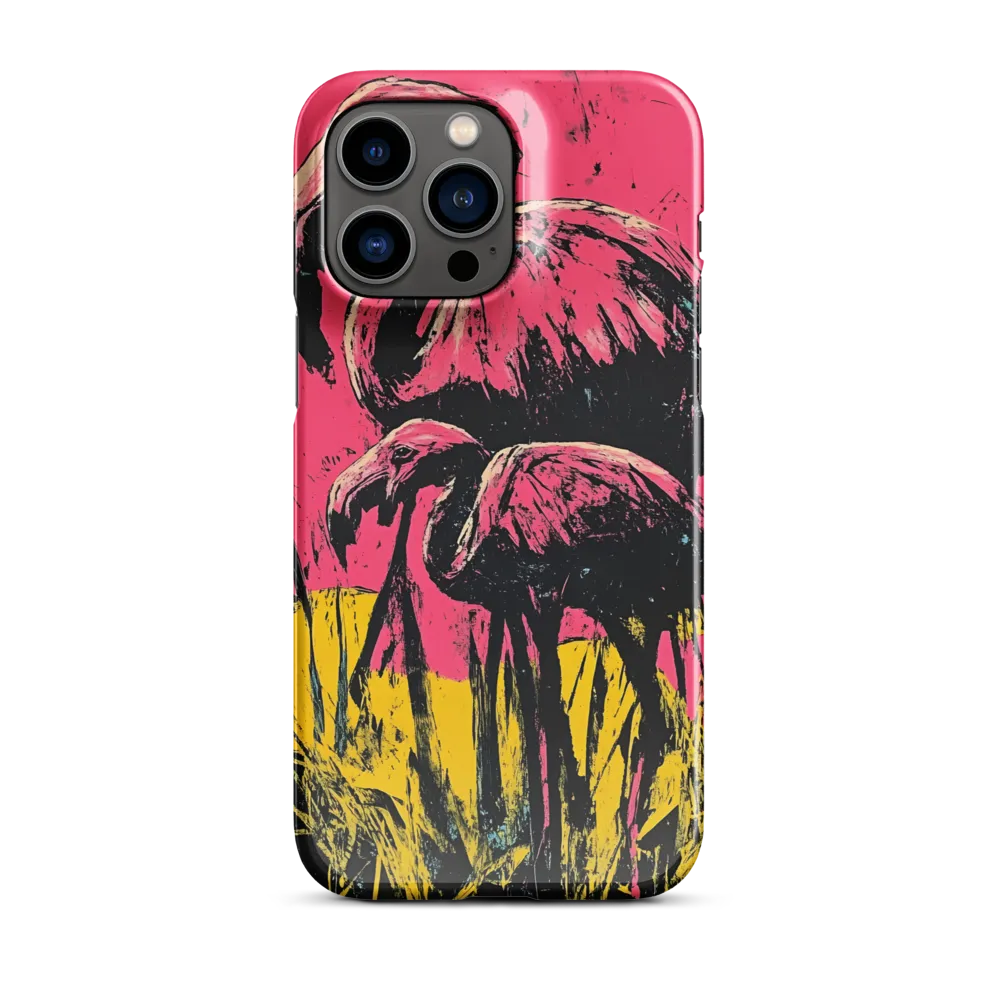 Flamingo Duet: A Pop Art Expression