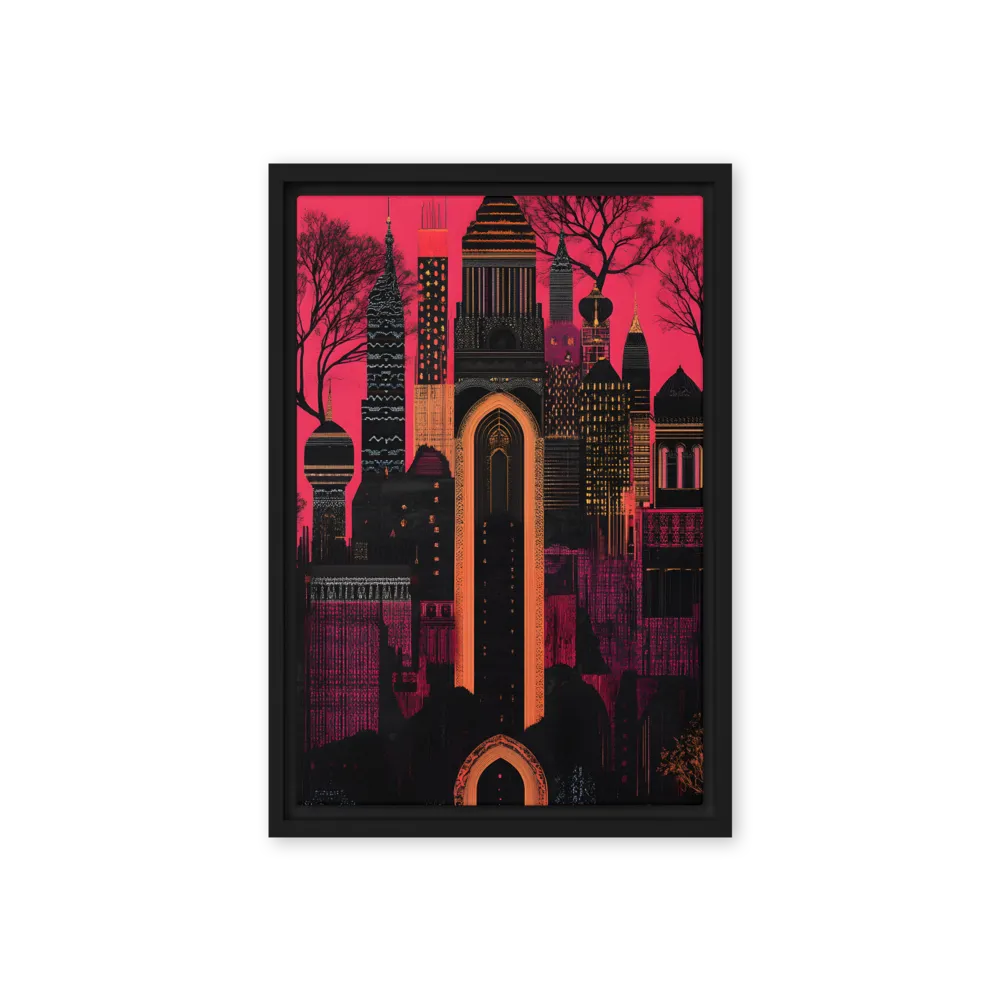 Urban Reverie | Canvas with Black Frame | 12″×18″