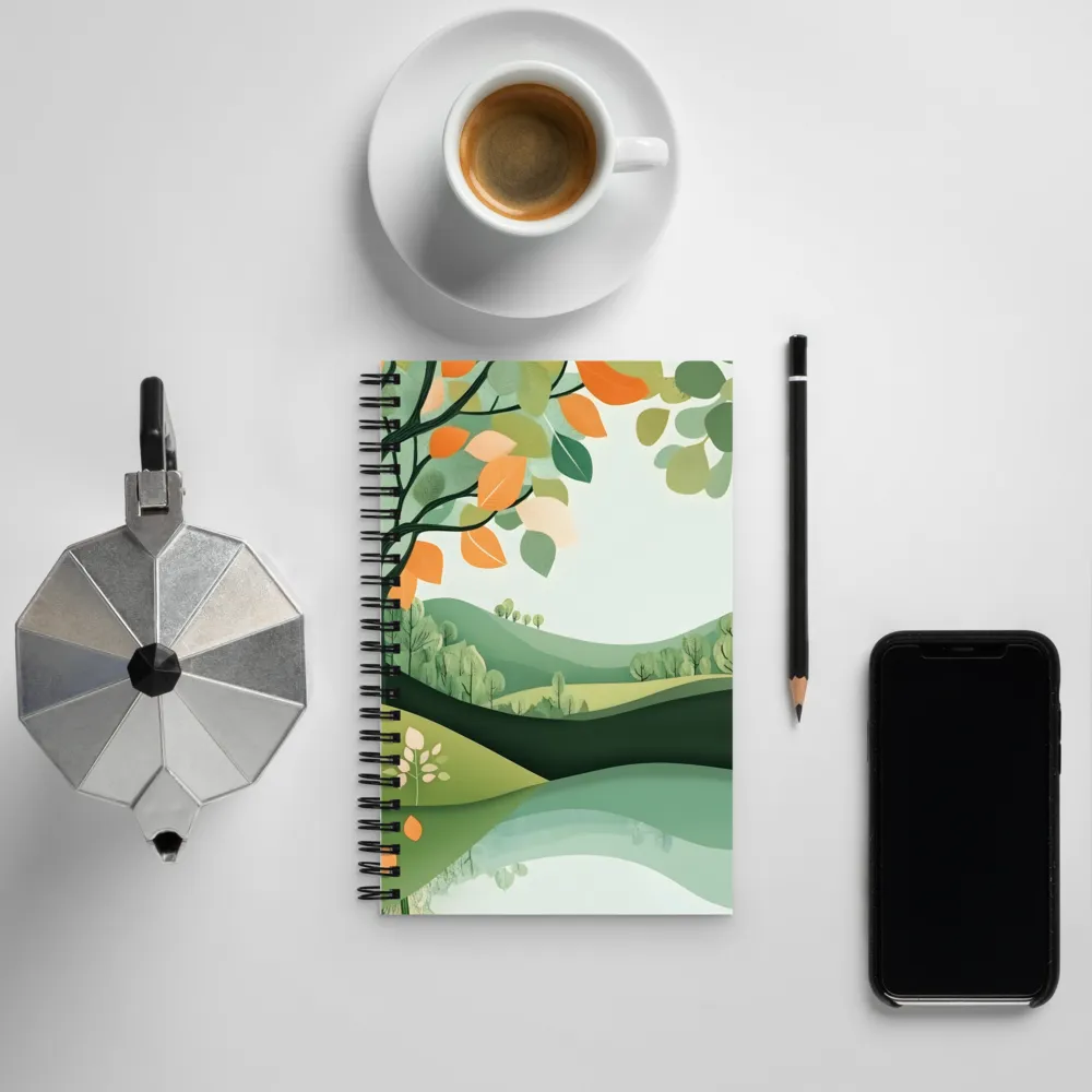 Autumn's Reflection | Spiral Notebook