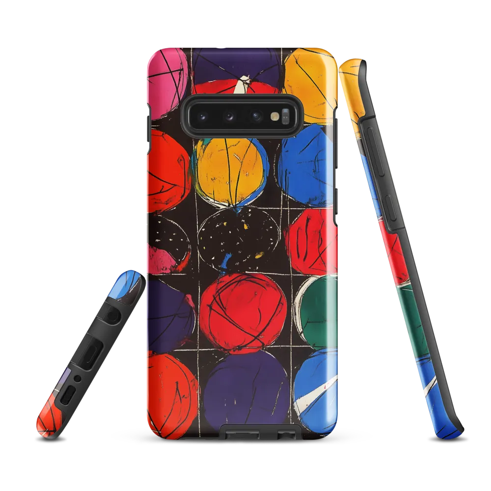 Colorful Circles in Abstract Harmony | Phone Case |  S10 Plus | Tough Case | Glossy