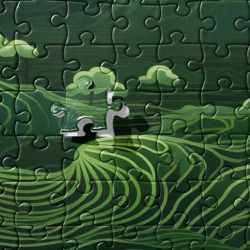 Whispers of Green Hills | Jigsaw Puzzle | 252/520 pieces