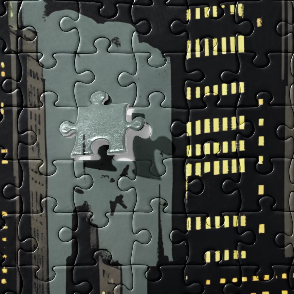 Urban Shadows: A Noir Night | Jigsaw Puzzle | 252 pieces