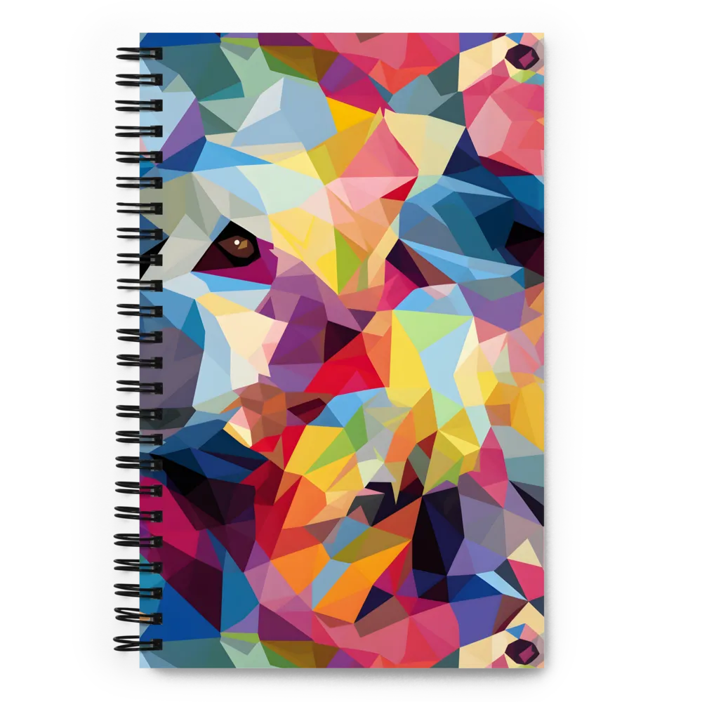 Playful Geometry: The Bear's Face | Spiral Notebook