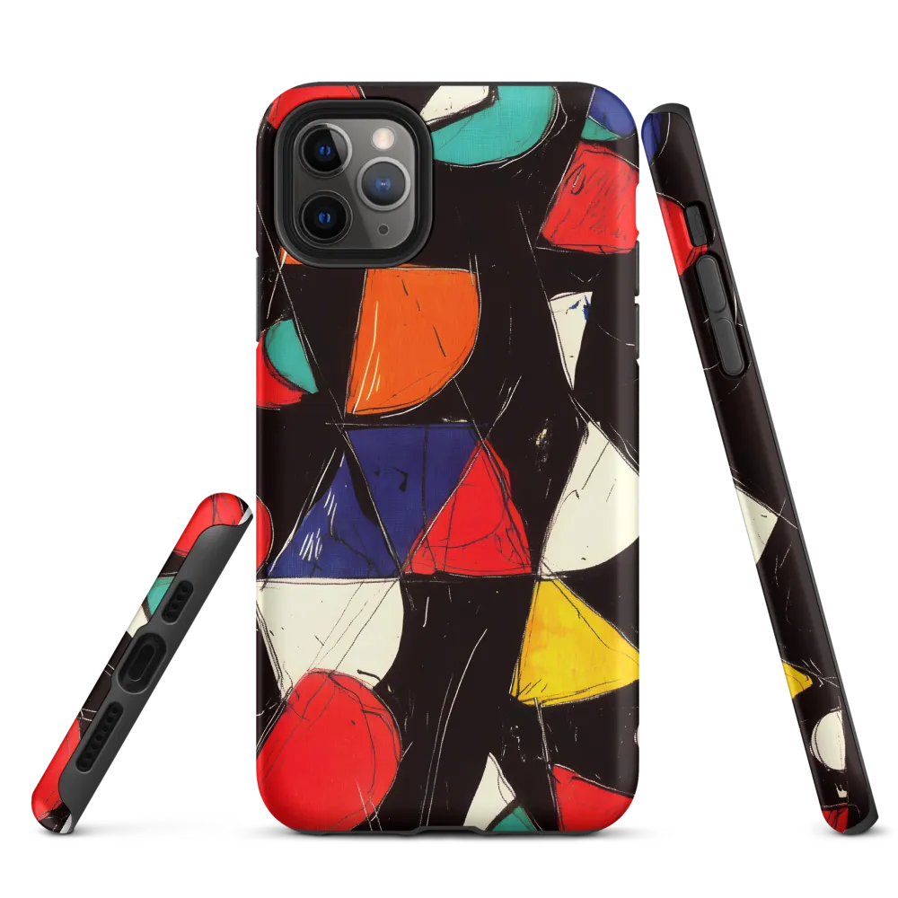 Vibrant Geometric Symphony | Phone Case |  11 Pro Max | Tough Case | Matte