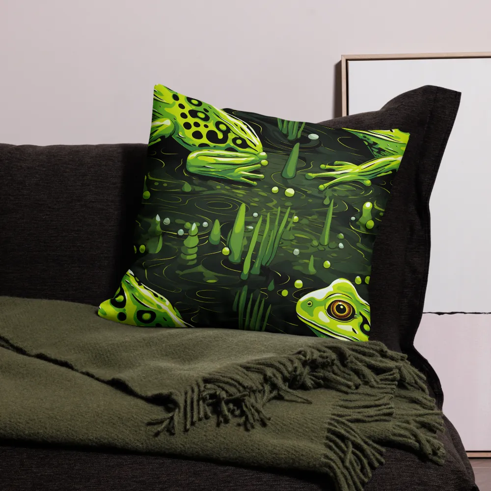 Green Harmony: Life Beneath the Surface | Pillow & Pillow Case | Multiple Sizes