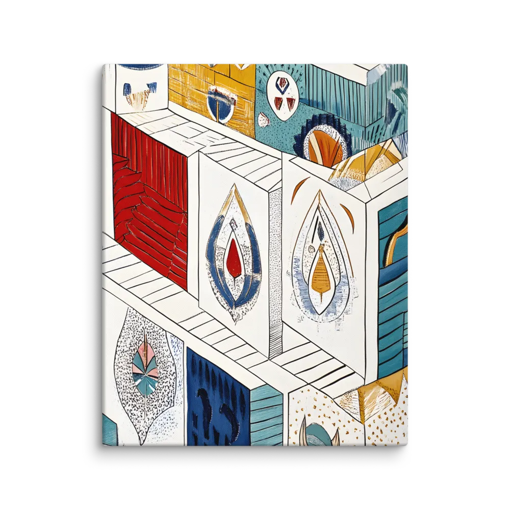 Symphony of Geometric Harmony | Canvas | 16″×20″