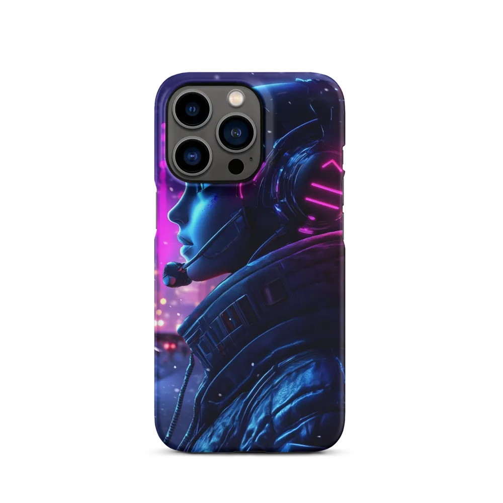 Dystopian Elegance: Cyberpunk Figure in Neon