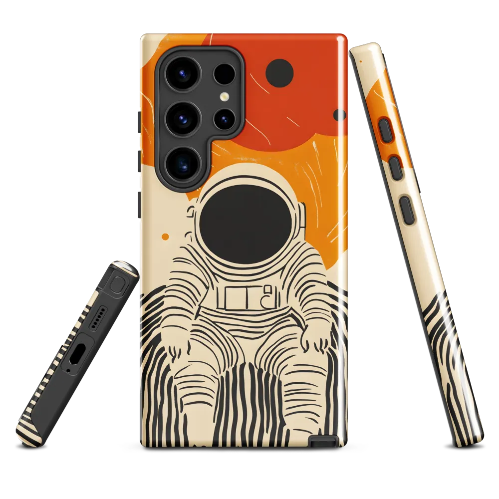 Astronaut in Cosmic Thoughts | Phone Case |  S24 Ultra | Tough Case | Glossy