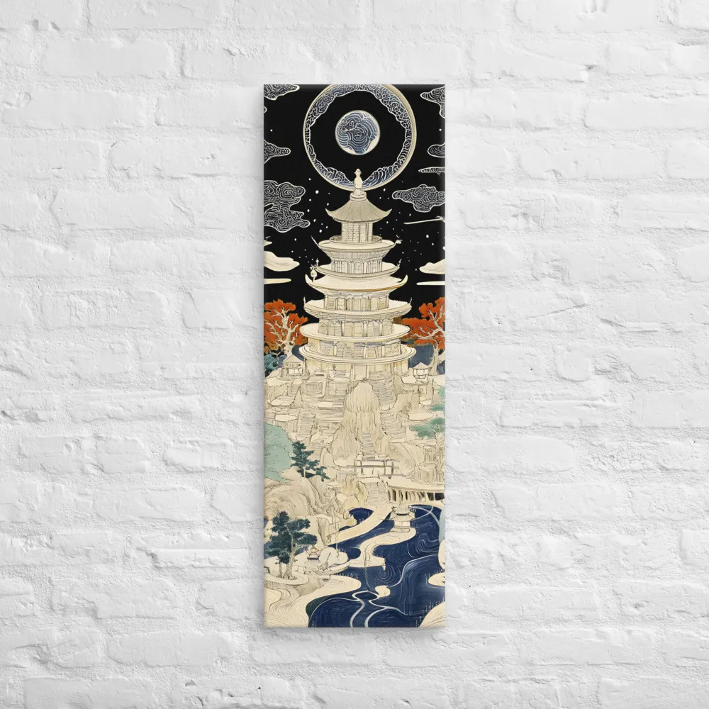 Whispers of the Pagoda | Canvas | 12″×36″