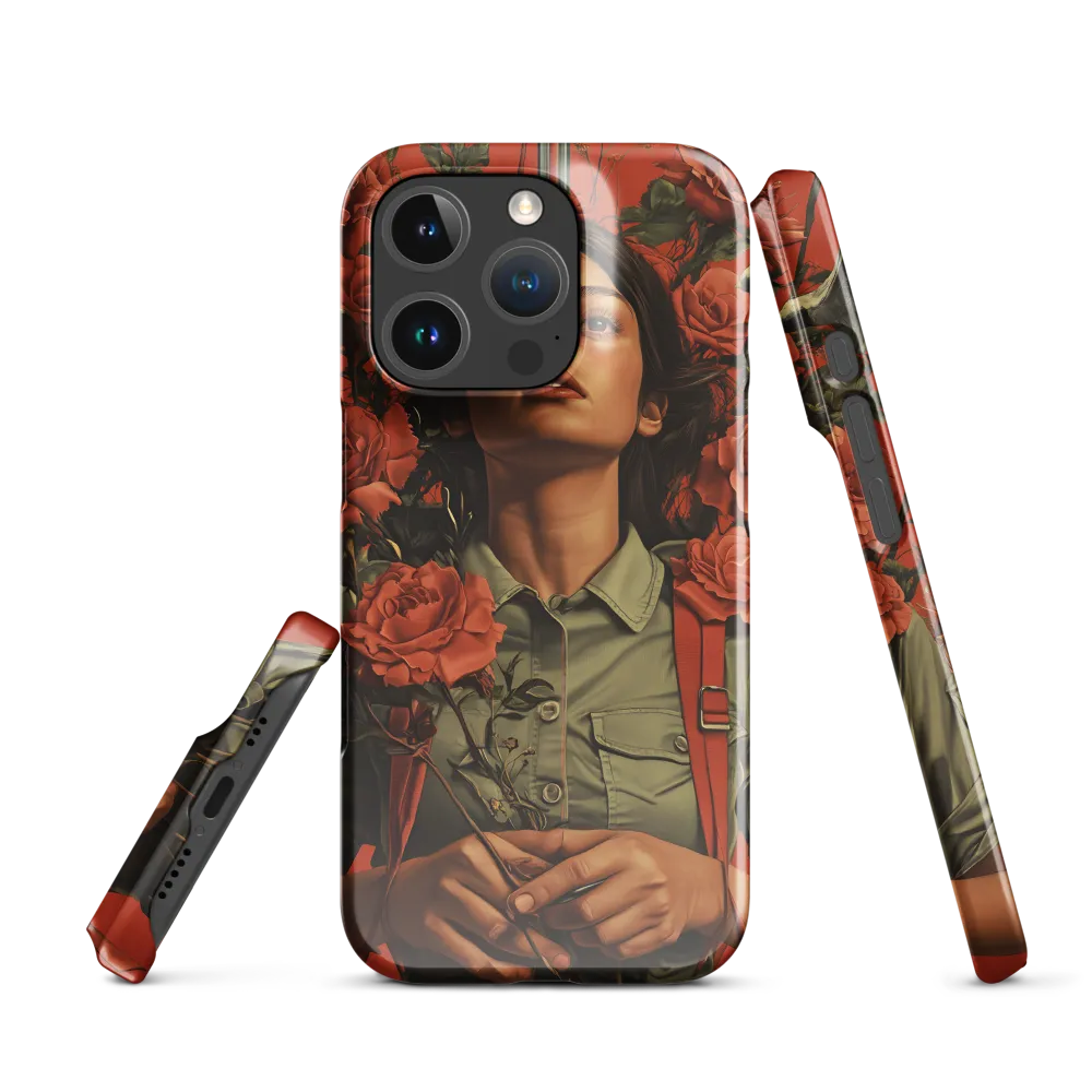 Harmony and Strength: A Portrait Among Roses