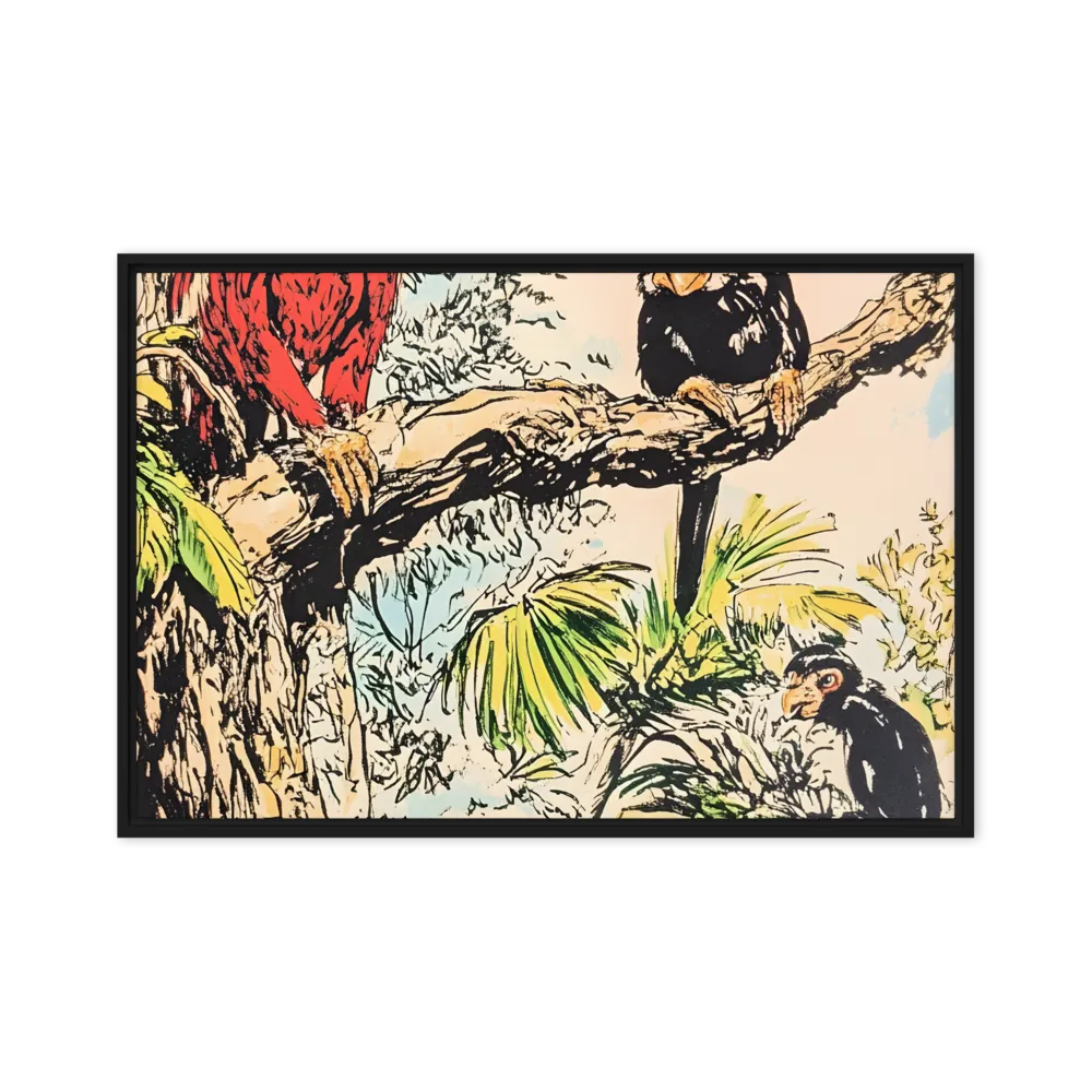 Jungle Harmony | Canvas with Black Frame | 20″×30″
