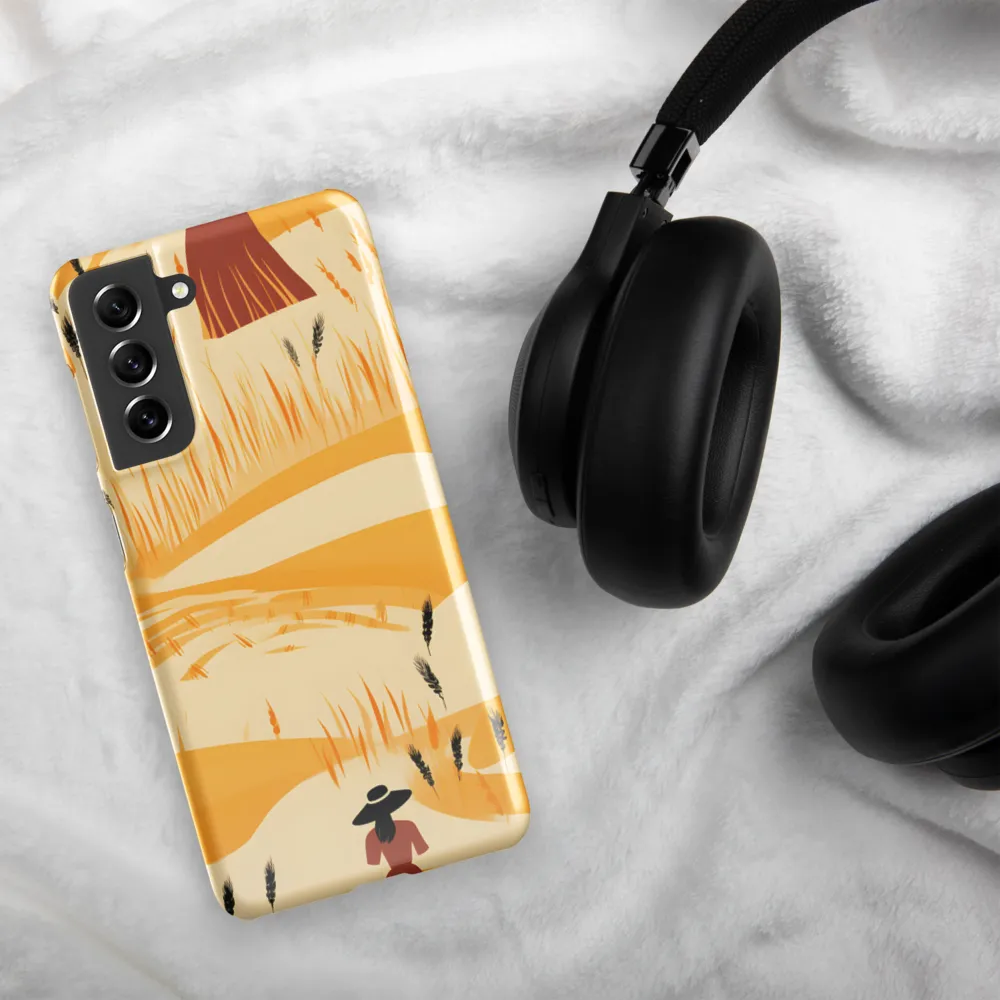 Embracing the Fields: A Floral Journey | Phone Case |  S21 | Snap Case | Glossy