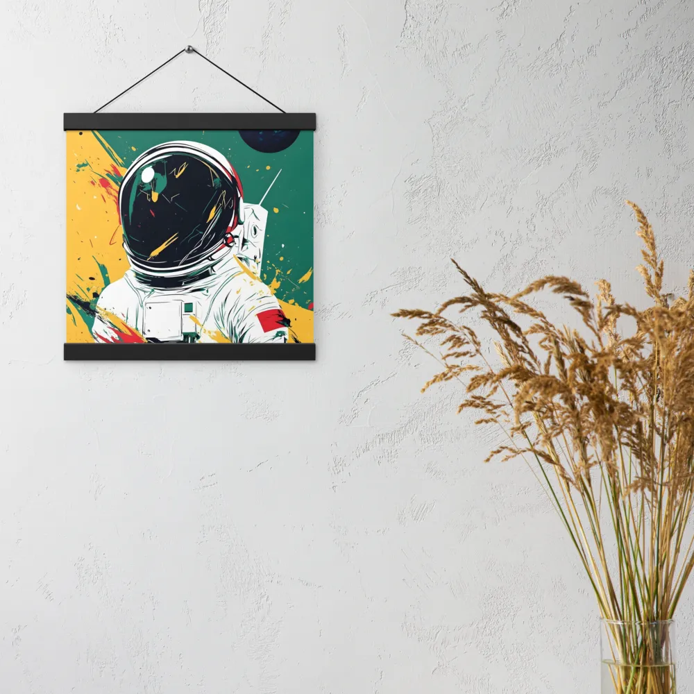 Galactic Explorer: A Modern Odyssey | Poster With Black Wood Hanger | 12″×12″
