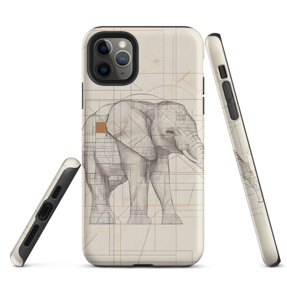 Geometric Elegance: The Steel Elephant