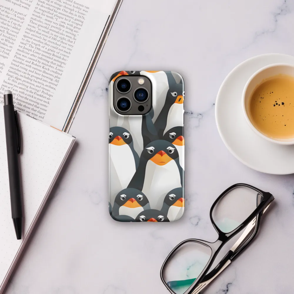 Penguin Parade | Phone Case |  13 Pro | Snap Case | Glossy