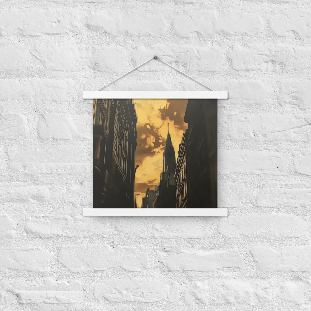 The Twilight Streets | Poster With White Wood Hanger | 14″×14″