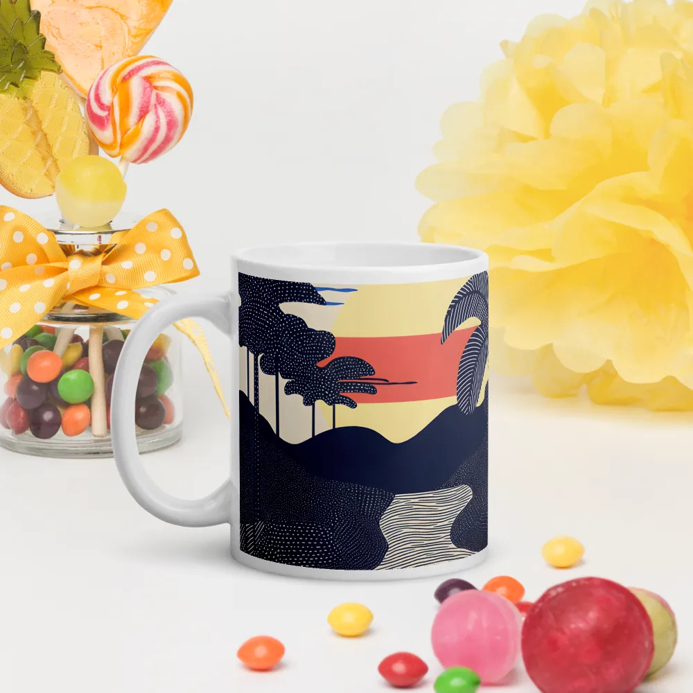 Tranquil Sunset in Modern Minimalism | Mugs | Multiple Sizes & Colors