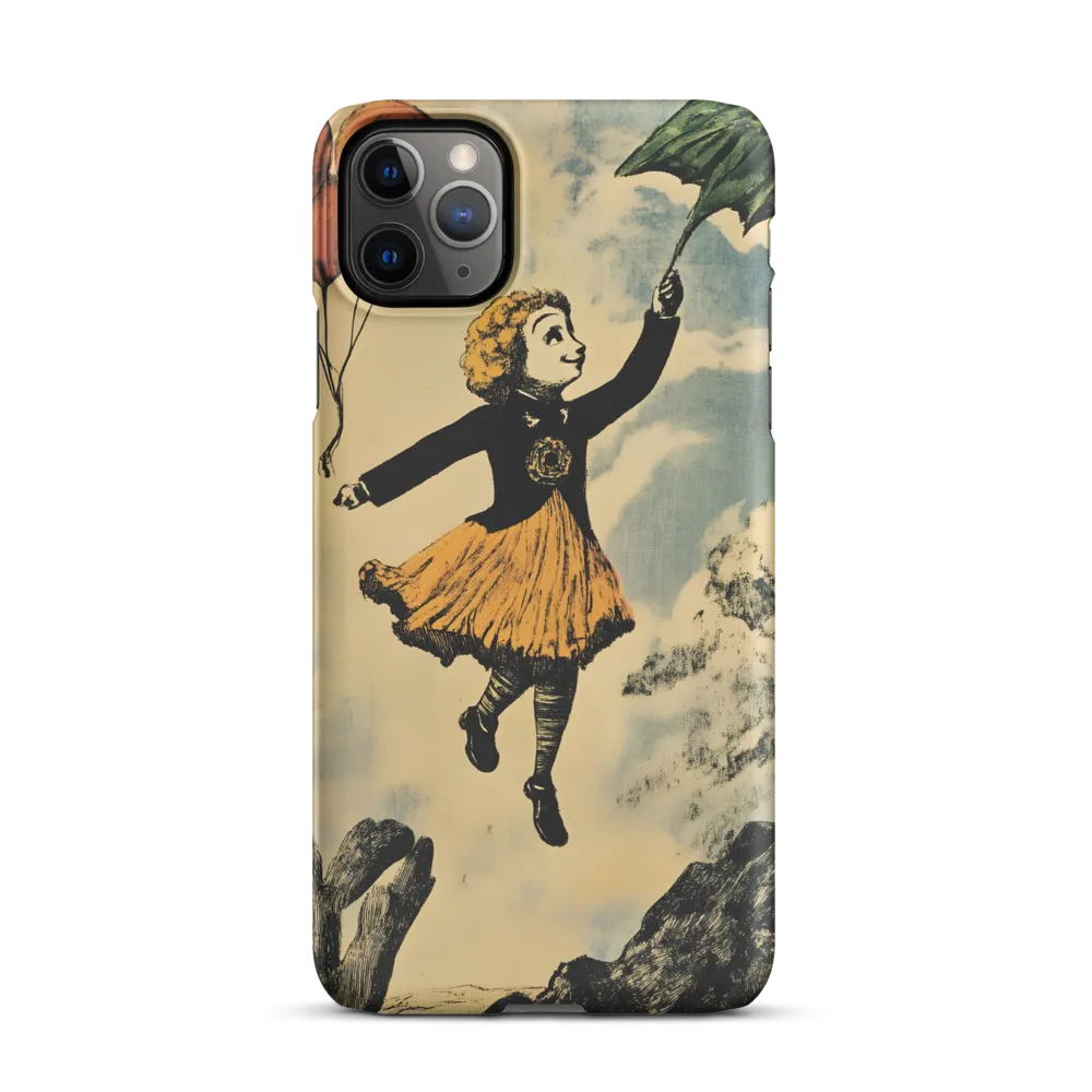 Upward Drift — Girl with Umbrella and Balloons