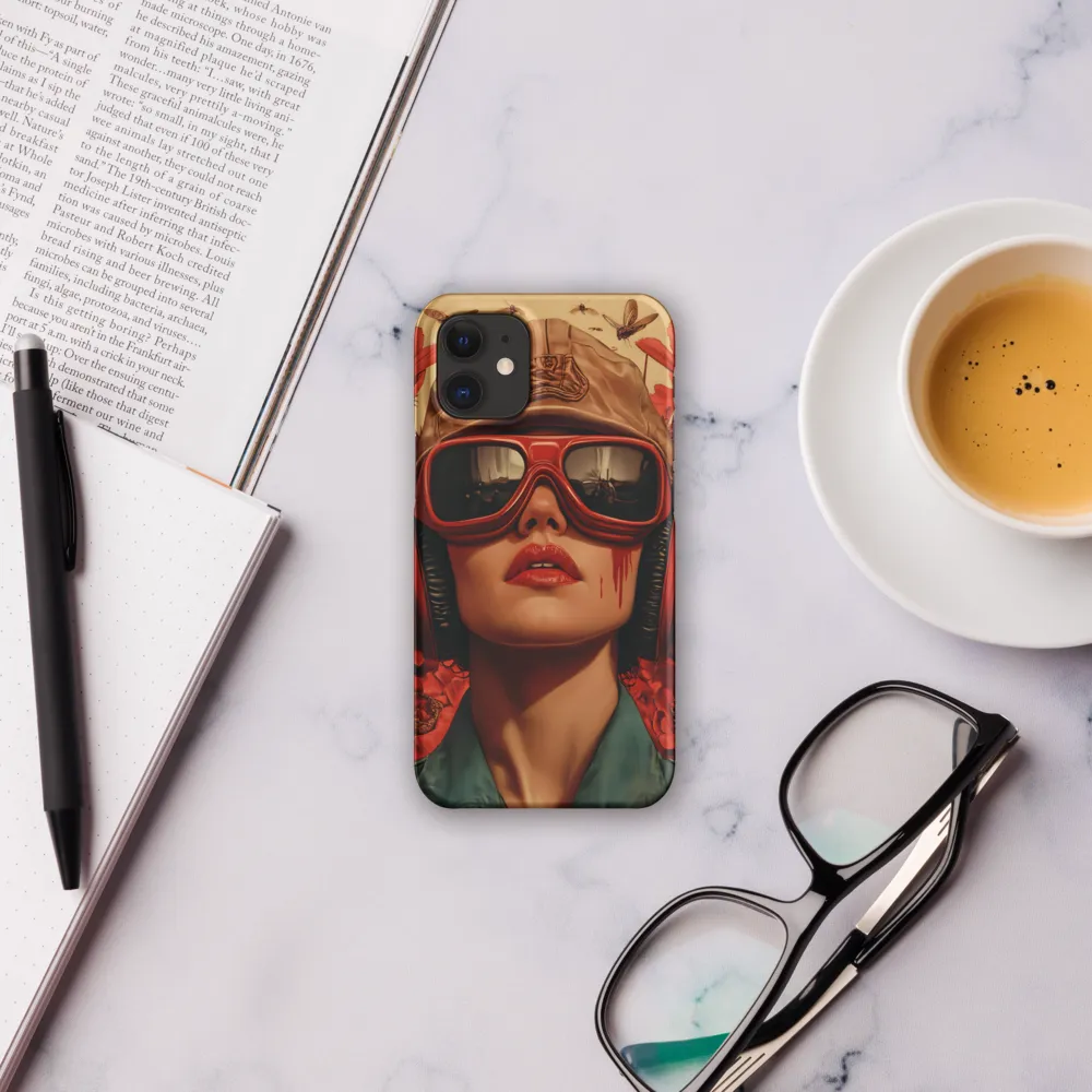 Defiant Portrait in a Floral Realm | Phone Case |  12 Mini | Snap Case | Matte