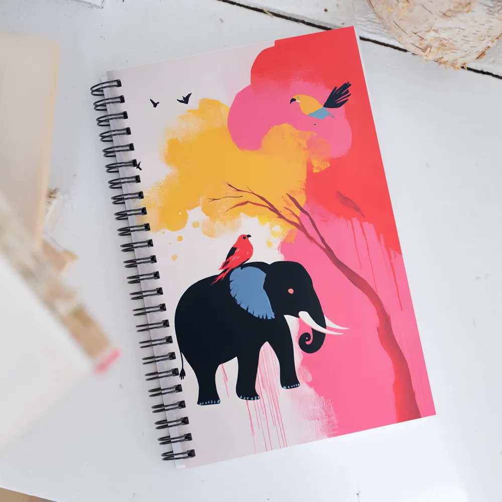 Whimsical Elephant | Spiral Notebook