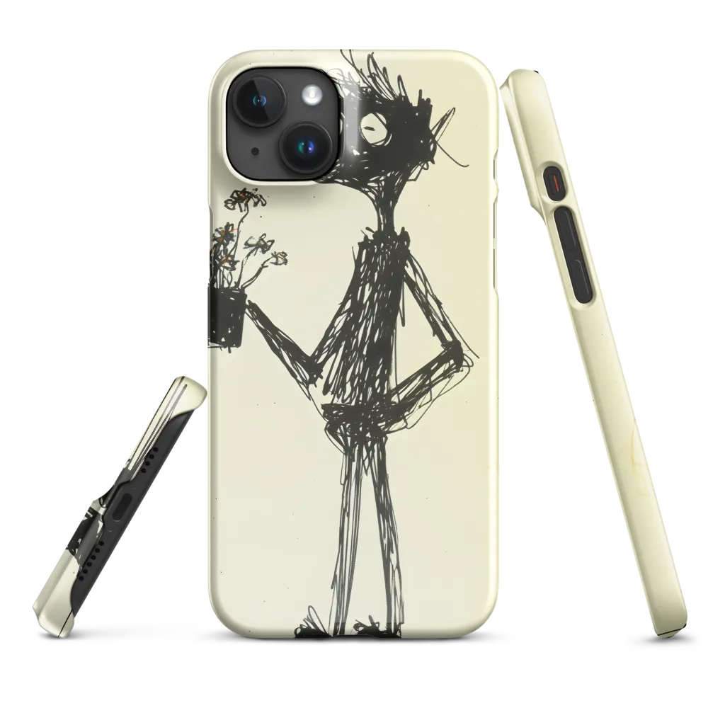 Whimsical Figure with Flowers