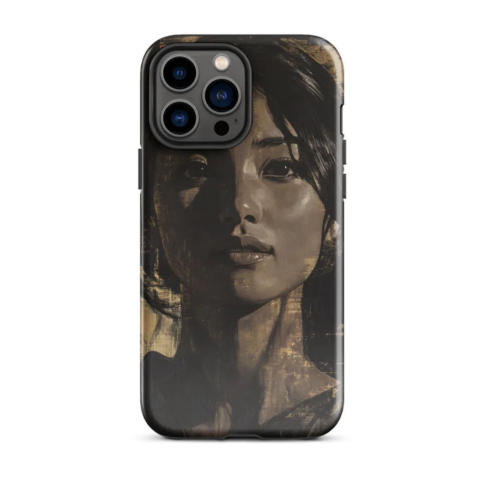 Golden Gaze: A Contemporary Portrait