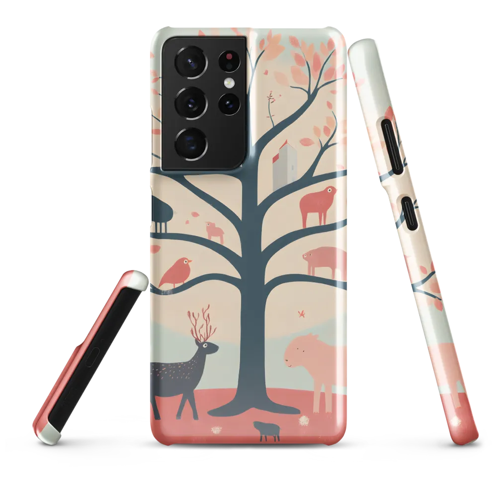 Whimsical Tree with Playful Creatures