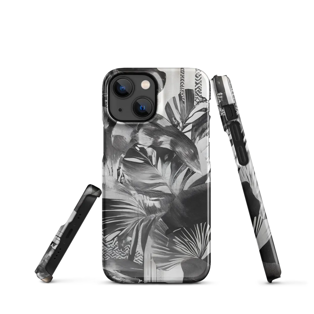 Monochrome Serenity in Tropical Foliage