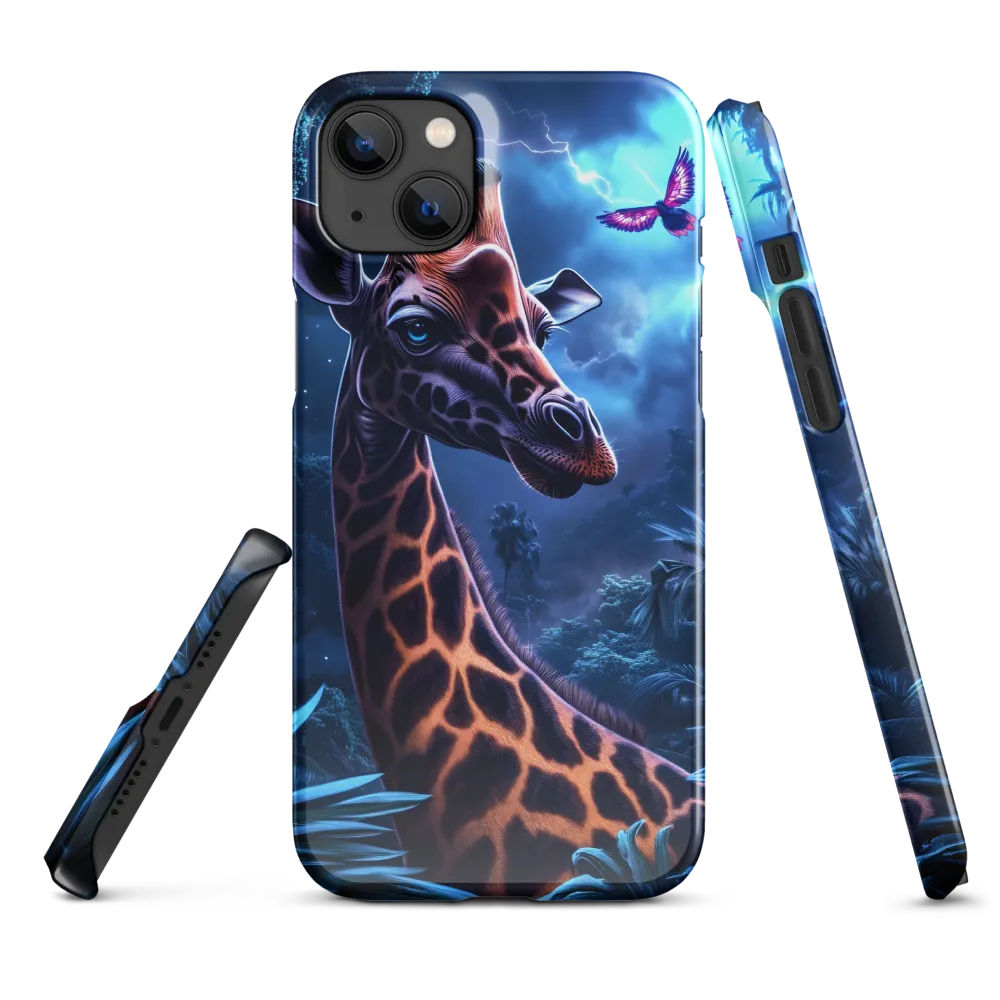Mystical Giraffe in Twilight Jungle