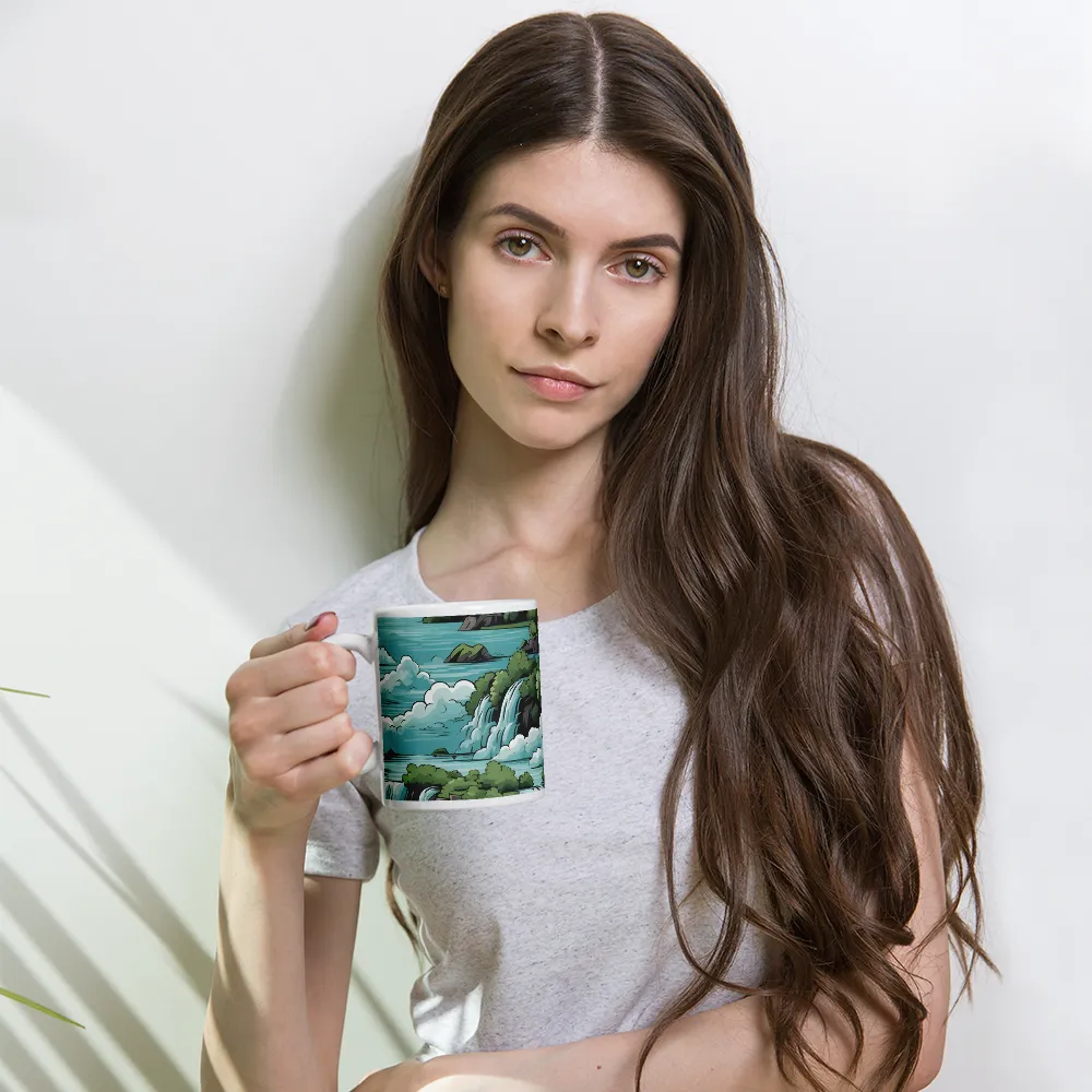 Harmonious Cascades | Mug with White inside | 11 oz