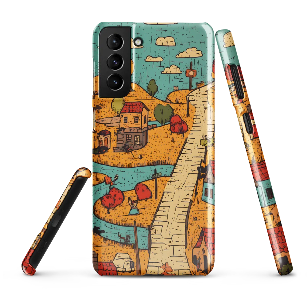 Whimsical Village Landscape