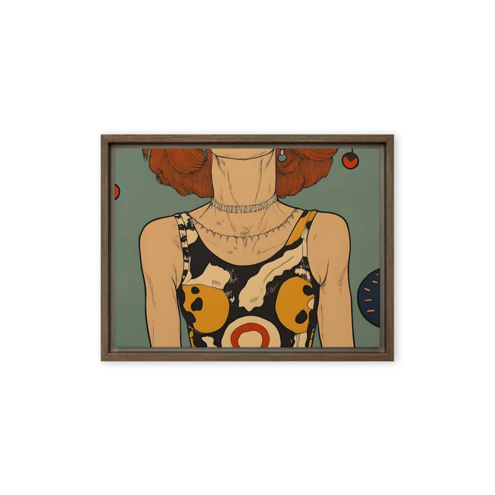 Awakening Expression | Canvas with Brown Frame | 12″×16″