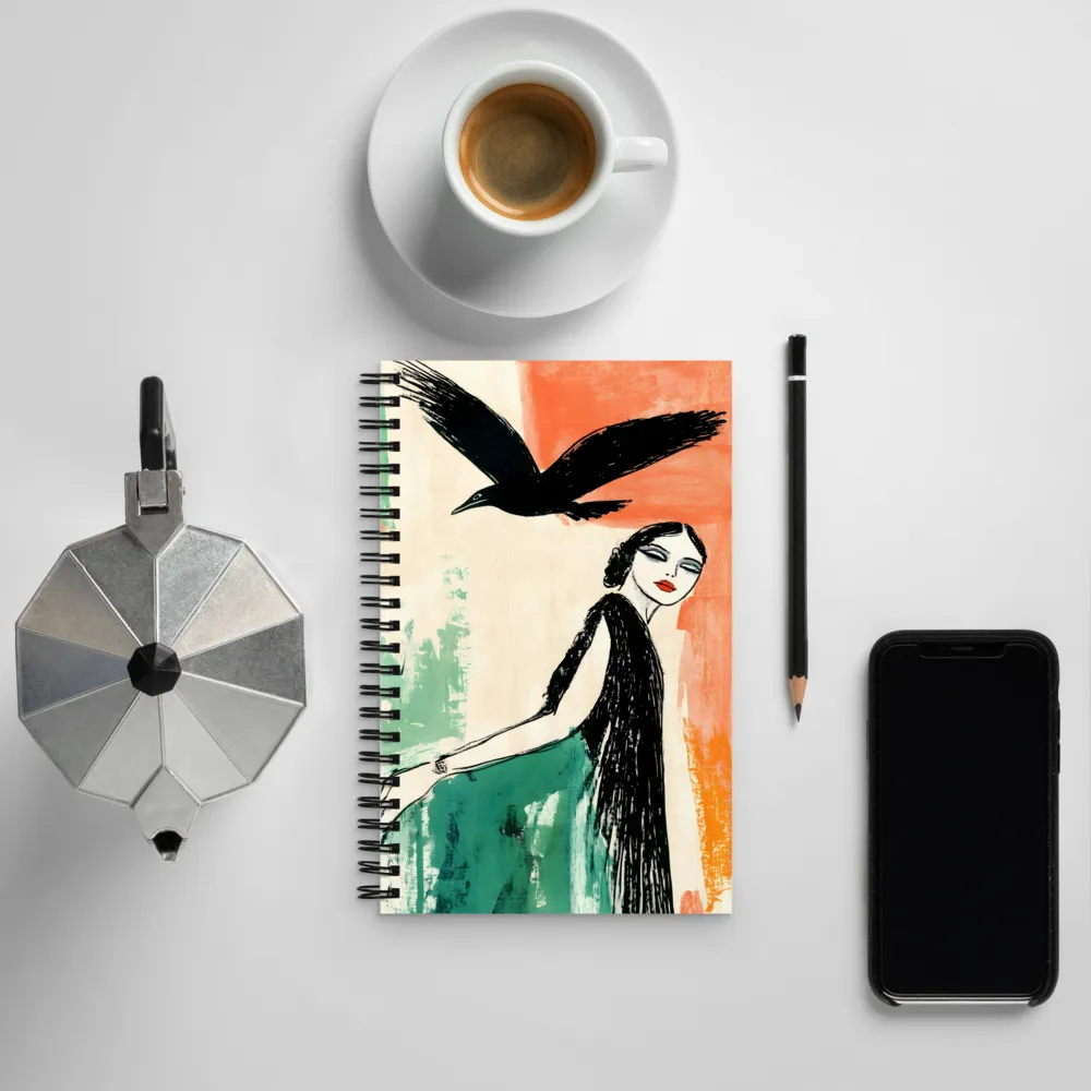 Elegance in Flight | Spiral Notebook